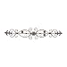 Deco 79 Rustic Metal Fleur-de-Lis and Scrollwork Classic Wall Decor, 11'H x 54" L, Rust Brown Finish