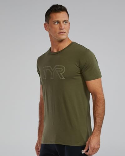 TYR Ultrasoft Lightweight Short Sleeve Big Logo Tech Tee