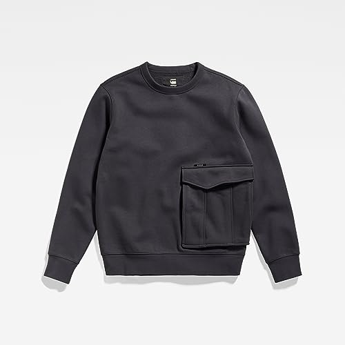 G-STAR Men's Premium Cargo Pocket Crew Neck Sweatshirt4