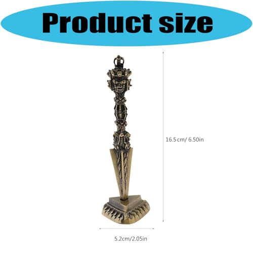Pestle Metal Retro Vajra Oro Ritual Nepal miniatura 7