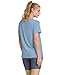 OFEEFAN Summer Tops for Women Beach Fashion Crew Neck T Shirts Loose Fit Womens Shirts Casual Blue S