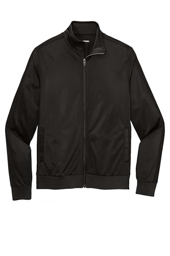 SPORT-TEK Unisex Tricot Sleeve Stripe Track Jacket | Lightweight