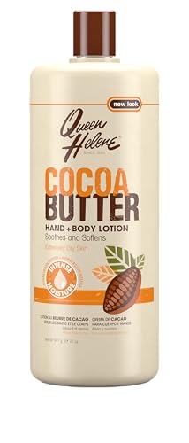 Queen Helene Cocoa Butter Hand and Body Lotion for Dry Skin | Deep Moisturizing Cocoa Butter Formula Softens and Smooths | 32 oz