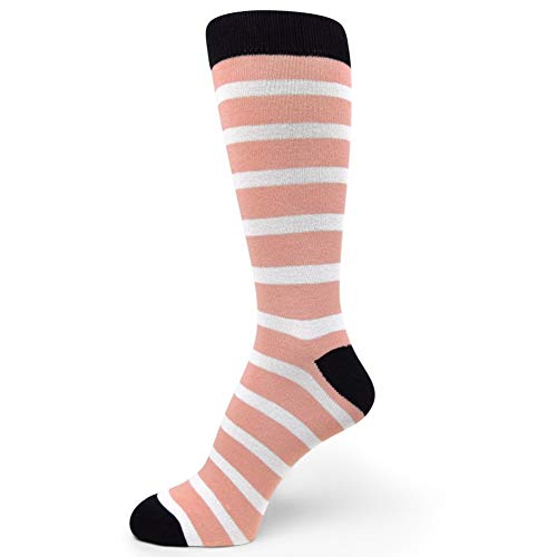 Spotlight Hosiery Men's Groomsmen Wedding Stripe Dress Socks