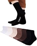 KANAV 12 pares de calcetines tobilleros de algodón para mujer, M