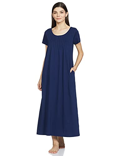 Image of Amazon Brand - Symbol Women's Cotton Ankle-Length Casual Regular Nightgown