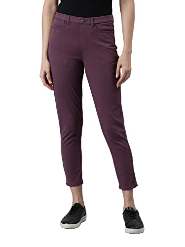 Image of GO COLORS Soft Cotton Blend Printed Jeggings Ankle Length for Women| Breathable, Mid Rise