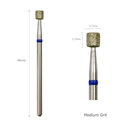 Foret à ongles diamanté russe 3.7x3.7mm embout ponceuse pour cuticule