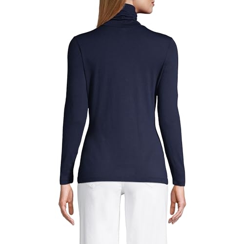 Image of Lands' End Women's Lightweight Fitted Long Sleeve Turtleneck