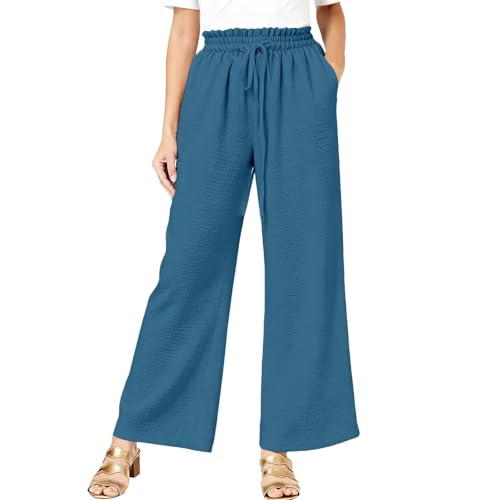 Pantalon ample en lin de villégiature idéal pour vos vacances au soleil