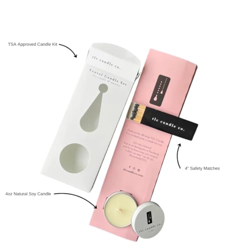 Travel Candle with Matches Amber Noir