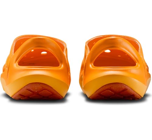Nike Aqua Swoosh Little Kids' Sandals (FN0876-800, Orange Peel/Picante Red/Orange Peel)3