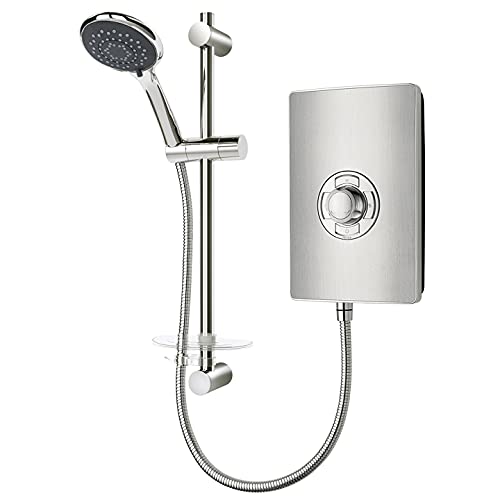 Triton Style 3 9.5kW Electric Shower - Brushed Steel (Aspirante, Collection 2)