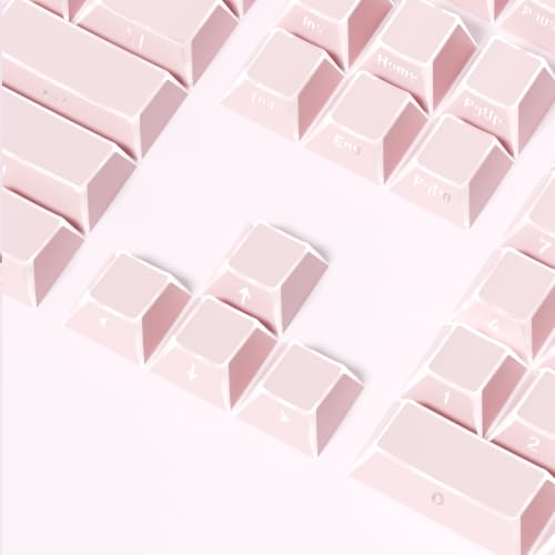 Image of Fogruaden PBT Keycaps Set, Cherry Profile Side Print Keycap for Mechanical Keyboard Keycaps(ZheYing-Pink)