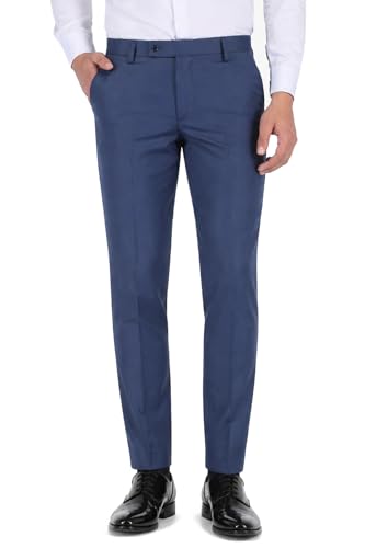 Image of Formal Pants for Men Office Wear - Premium Slim Fit Formal Trouser for Men, College Pant for Boys, Gents Bottom Formal wear for Office Meeting, Party, Gathering, Wedding