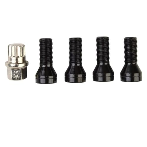 �z�C�[���X�^�b�h Compatible With For Mini For F60 2016 For Paceman For R56 2012-2016 �Ԃ̃z�C�[���X�^�b�h 4 ���b�N�i�b�g�L�[�n�u�{���g�Z�b�g(M12x1.25)