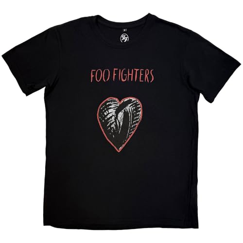 FOO Fighters Unisex Premium Carbon T-Shirt: One By One (Schwarz) (Back Print) XL