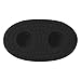 Amagogo Gonfiabile Galleggiante Tazza Pad Secchio Portabevande Basamento Giocattoli da Bagno Sottobicchieri per Bottiglia di Bevande Piscina Giocattoli per, Nero immagine