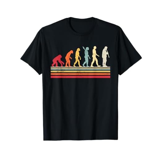 Camiseta para hombre, diseño de evolución de clarinete retro Camiseta