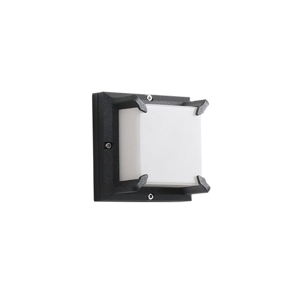 Applique murale extérieure LED 5W IP54 carrée noir mat luminaire moderne