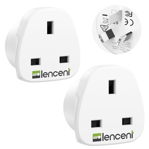 LENCENT UK to Australia China Plug Adapter 2 PackType I
