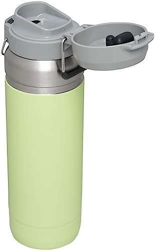 Stanley Quick Flip GO Water Bottle 36 oz | Push Button Lid | Leakproof and Packable for Travel and Sports | Insulated Stainless Steel | BPA-Free | Citron