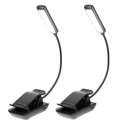 Lampe de chevet sans fil lot de 2 lampes a pince LED pour lire au lit