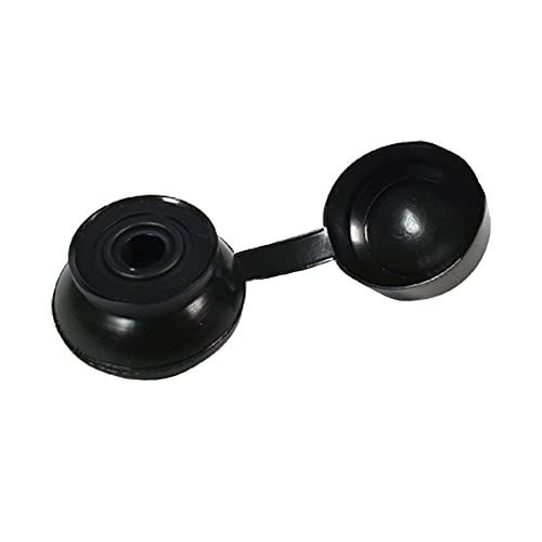 TERF® M6 x 20mm Black Flexible PVC Hinged Roofing Sealing Washer & Cap Cover M6 (6mm) X 20mm To Fix Roof Sheeting To Timber Sub Frames For Weatherproof Sealing Protecting - Image 2