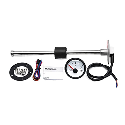 Unidad de envío de combustible Indicador de nivel de combustible de tanque de líquido de aceite de 52MM con Sensor de nivel de combustible 240-33 Ohm 100-50mm medidor de Sensor de nivel de combustible