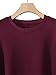 YORAURT Trust In The Lord With All Your Heart Fleece Sweatshirt Women Crewneck Pullover Long Sleeve Trendy Fall Tops Wine Red