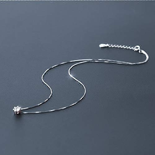 Collier de pendentif transparent en argent 925 pour vos soirées