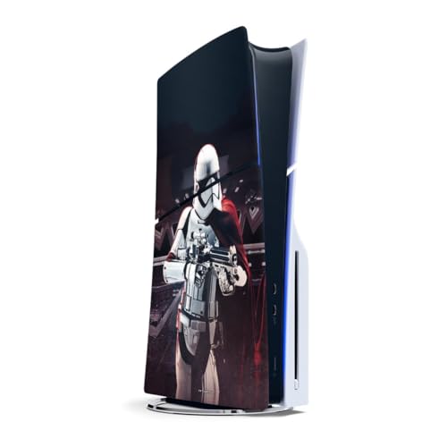 Sticker PS5 Slim Disc Star Wars DeinDesign autocollant Capitaine Phasma pour console