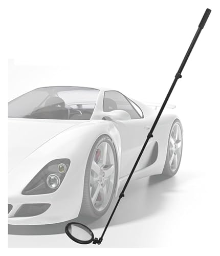 DARZYS Under Vehicle Inspection Mirror, Acrylic Detection Mirror,Telescoping 52cm to 160cm, Adjustable Angle Mirror with Led Light