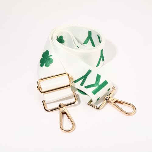Image of St.Patrick's Day Purse Strap Replacement Lucky Green Shamrock Crossbody Shoulder Bag Straps Irish Party Favors Gift