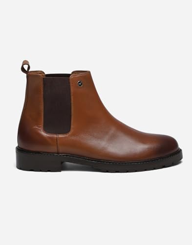 Image of Monte Carlo Mens Solid Slip on Genuine Leather Chelsea Boots (201824FW)