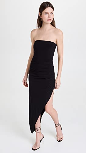 Image of Norma Kamali Women's Strapless Side Drape Gown