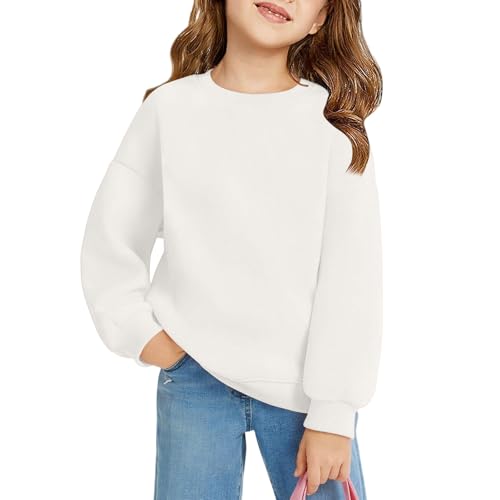 Cute Tops For Teen Girls Round Neck Oversized Clothes Fall Fashion Pullover Outfits Classic Sweatshirt For Kids