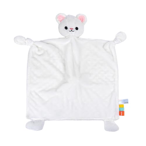Image of HECCEI Baby Security Blanket Soft Animal Lovey Snuggle Toy, 16 Inches Bear | BPA-Free, non-toxic, Safe for Baby, Durable, Machine Washable, Stuffed Animals, Extra-large, Baby Shower Gifts