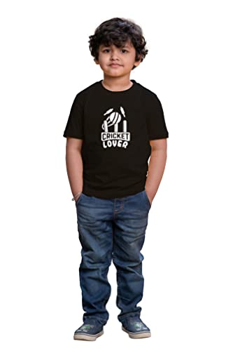 Image of Kids Cricket Lover Half Sleeve Printed Tshirt