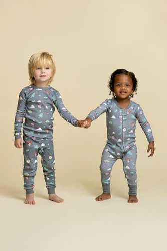 Image of MONICA + ANDY One Piece Baby Pajamas, 100% Organic Baby Clothes for Girls and Boys, Sizes For Newborn and Infant