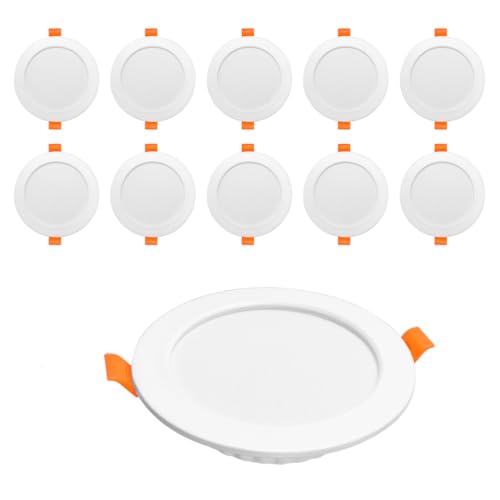 El Mejor Listado de Lamparas para plafon disponible en línea para comprar. 48 JWJ 10pcs Lámpara de Techo LED de Luzz Cálida (2700K), 9W Lámparas para Recámara, Plafón Moderno Empotrable para Recámara, Cocina, Pasillo, Sala y Clóset Pasillo y Ambientes...