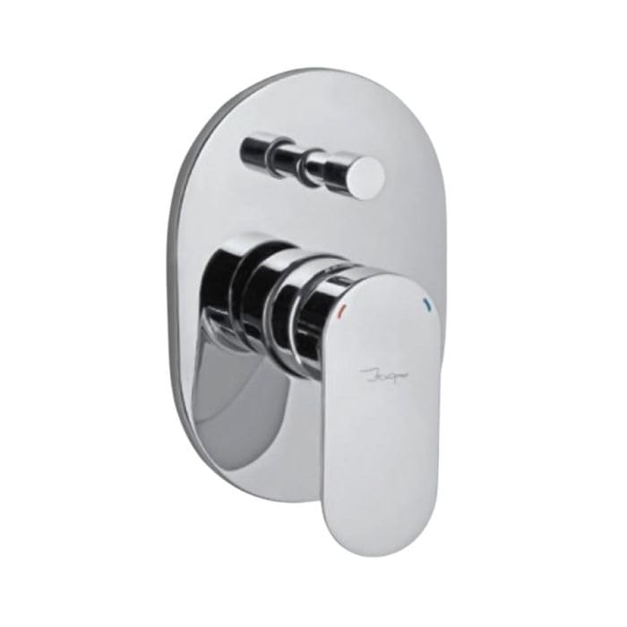 JAQUAR ORNAMIX Prime Series Normal Flow 2 Way Diverter Upper Part(Chrome), OPP-CHR-15065MKPM | Concealed Compatible in-Wall Part ALD-065M is Sold Seperately | Wall Mounted, Knob Selector with Button (B0CD7YJT2H) Amazon Price History, Amazon Price Tracker