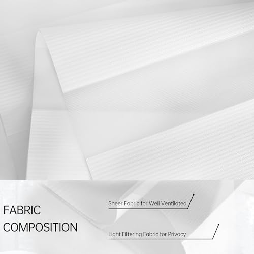 Stores zébrés jour nuit blanc store enrouleur sans fil double couche 52x182 cm