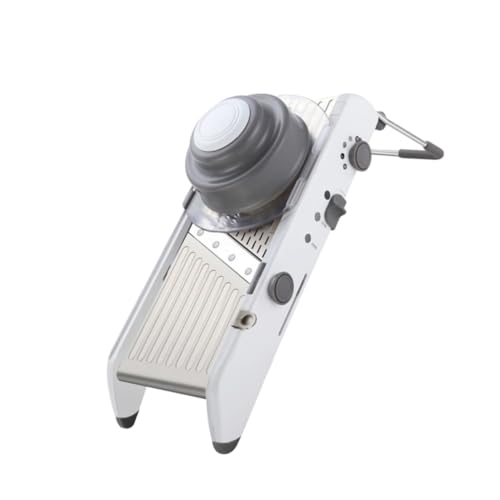 Mikinona Cortadora De Multifuncional Inoxidable Rallador Ajustable Con Tambores Intercambiables Para Verduras y Queso Para Cocinas De Inducción