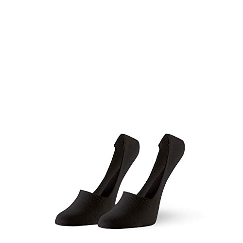 HUE Women's Super Soft Sneaker Liner Sock 3 Pair Pack, Black, one size