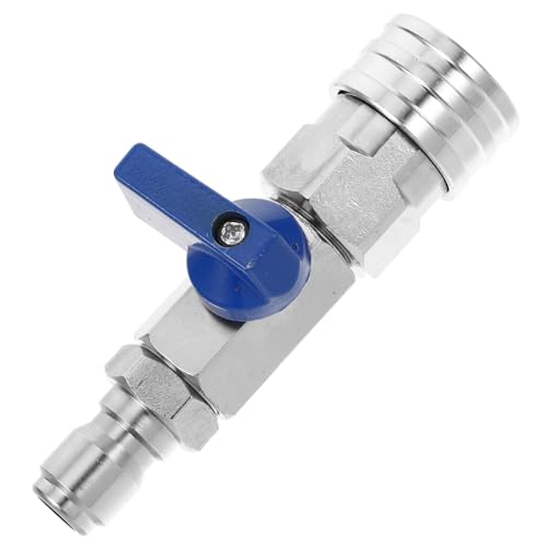 MAGICLULU Vanne à Bille Raccord Filetage Mâle 3/8 pour en Acier Inoxydable Solide pour Nettoyeur Haute Pression et Adaptée Nettoyage Domestique et Jardinage