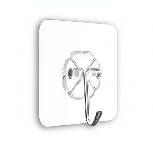 Image of Flower Adhesive Wall Hooks| Strong Waterproof Self-Adhesive Hooks for Hanging Keys, Coats & Accessories