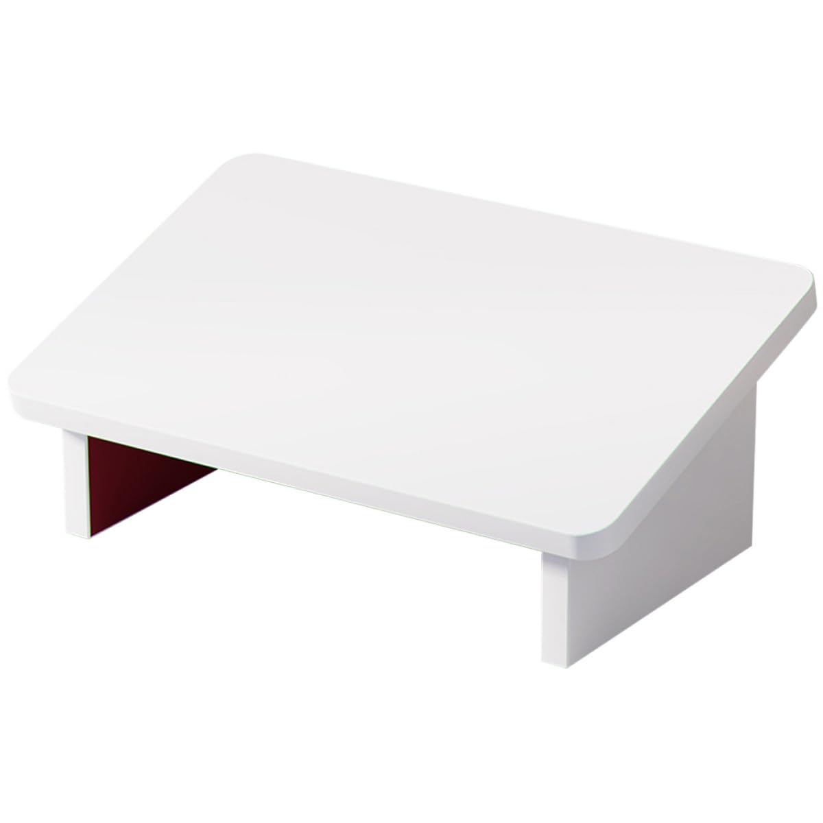 BETOOKY Sgabello Poggiapiedi in Legno Naturale 30 Cm Antiscivolo, Sedile Ergonomico Inclinato per Ufficio e Casa, Poggiapiedi da Scrivania per Adulti Supporto Comfort