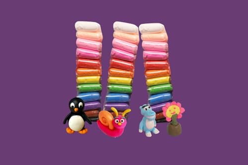 Image of Air Dry Foam Clay, 12 Different Color Fluffy Foam Clay, Non-Toxic Modeling Clay for Kids & Adults - Easy to Mold & Shape, Perfect for Arts, Crafts, Sculpting & DIY Projects (Pack of 36)