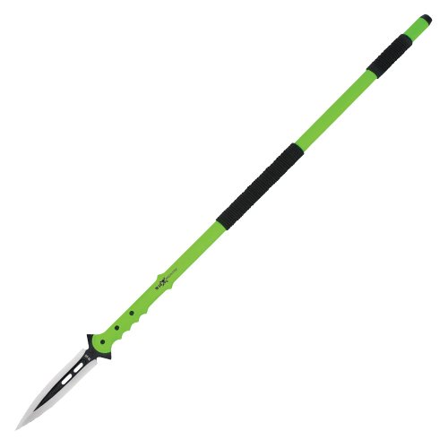 M48 Talon Survival Spear and Sheath - Cast Stainless Steel Blade, Fiberglass Reinforced Handle - Length 44 1/8” (Green)